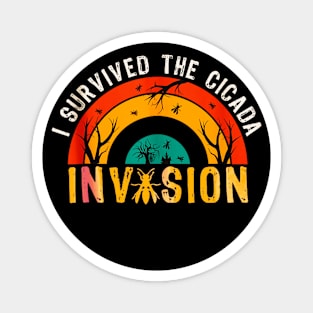 Cicada invasion 2024 retro Magnet